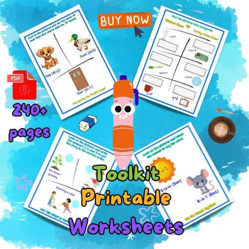 Kiddie Speak Printable Worksheets product image (1)