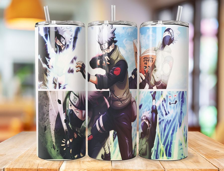 Kakashi Hatake 20 oz Stainless Steel Tumbler – Naruto Copy Ninja Design product image (1)