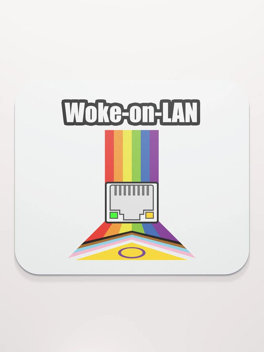 Woke on LAN Mouse Pad (White) product image (2)