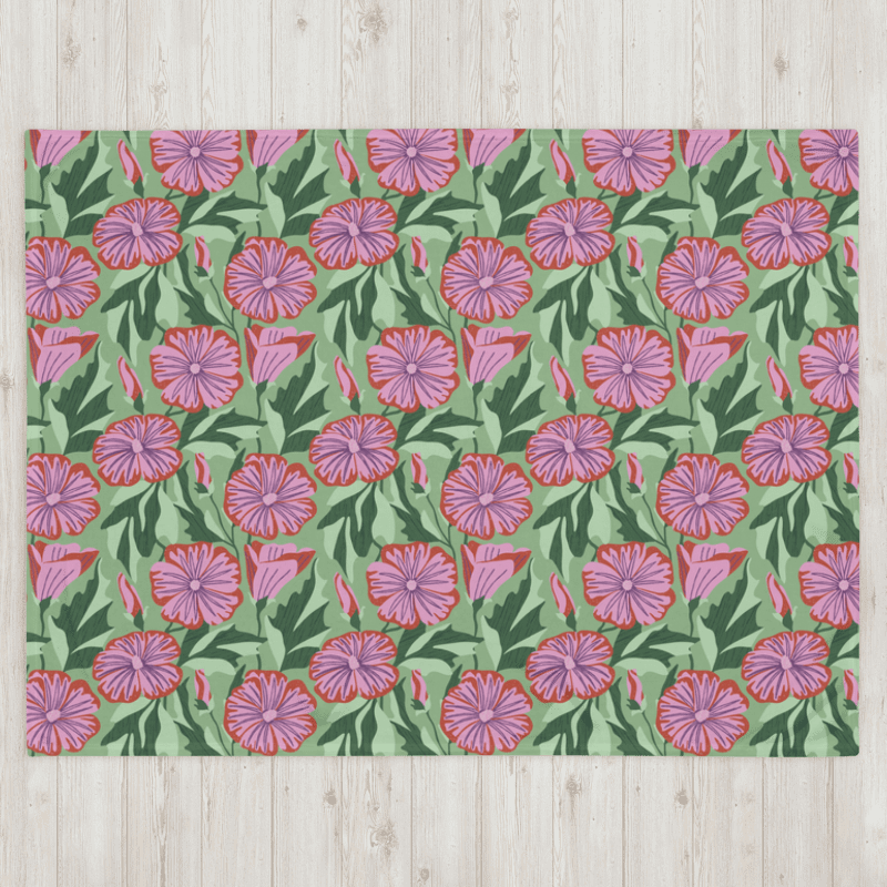 Flower Power Hour | Throw Blanket product image (8)