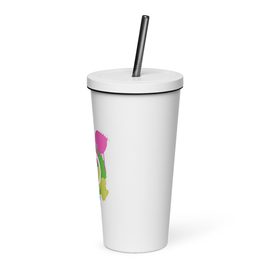 Happy Face: Insulated Cup With Straw product image (3)
