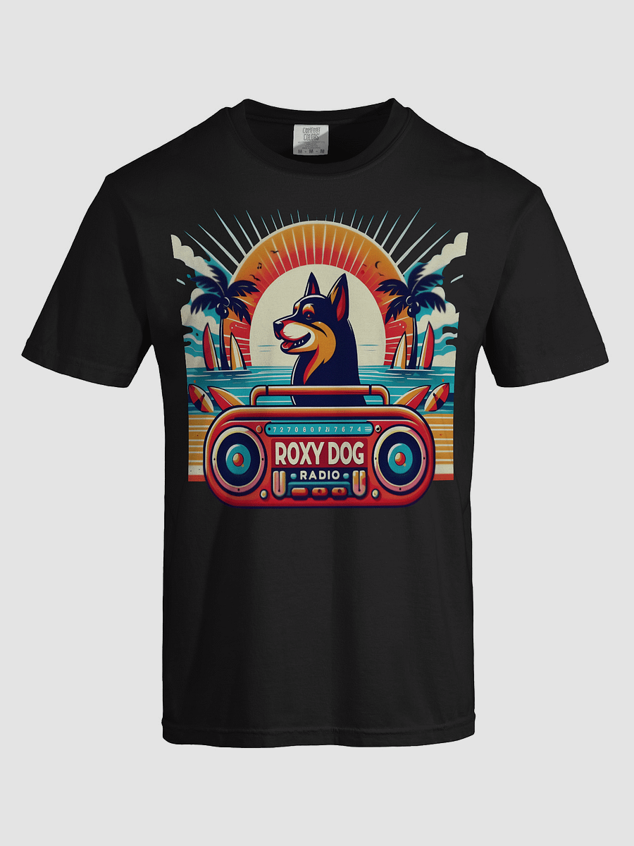 Roxy Dog Radio Boombox Beach T-Shirt product image (56)