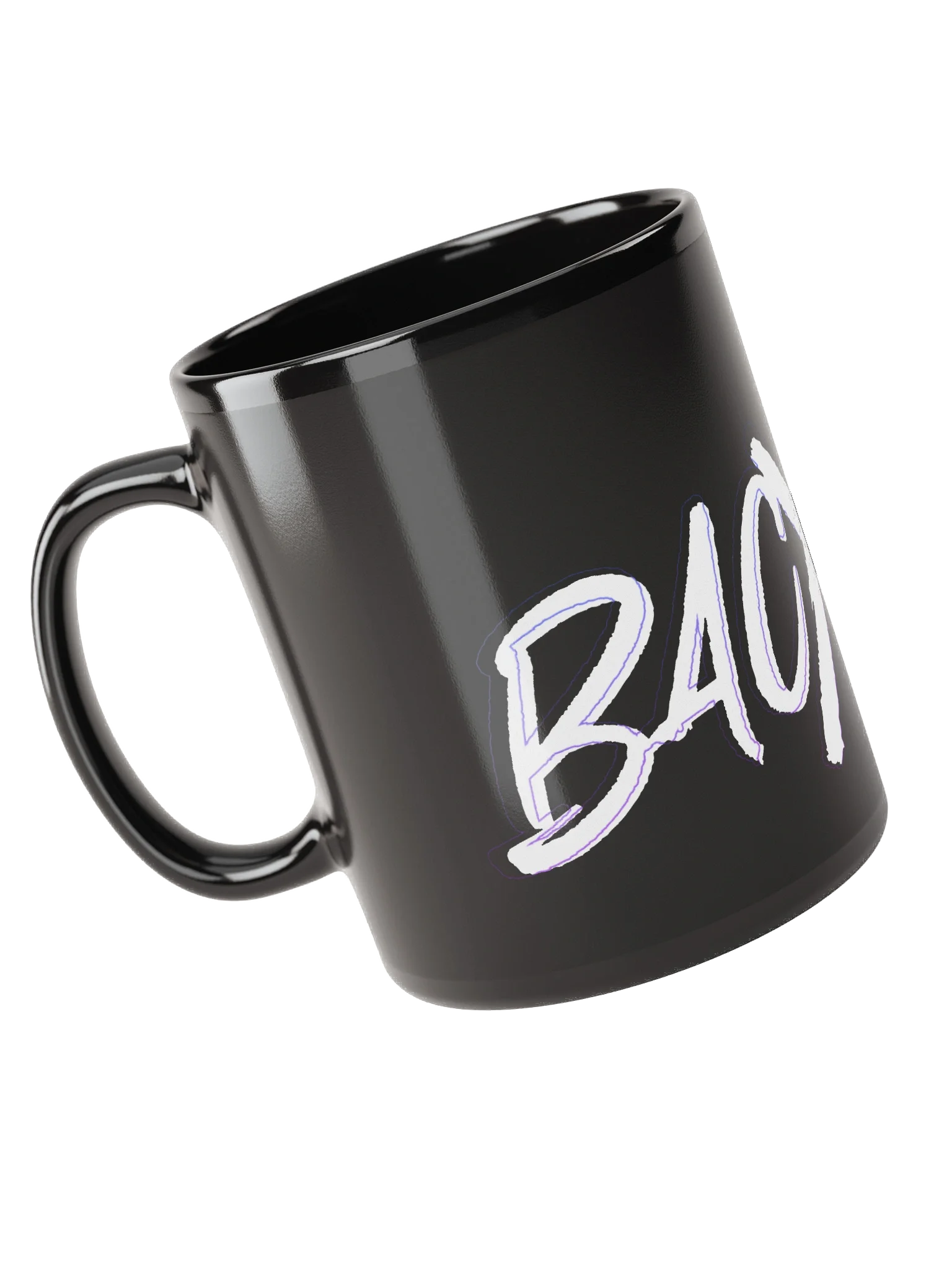 BACXNZ White Logo Black Mug product image (1)