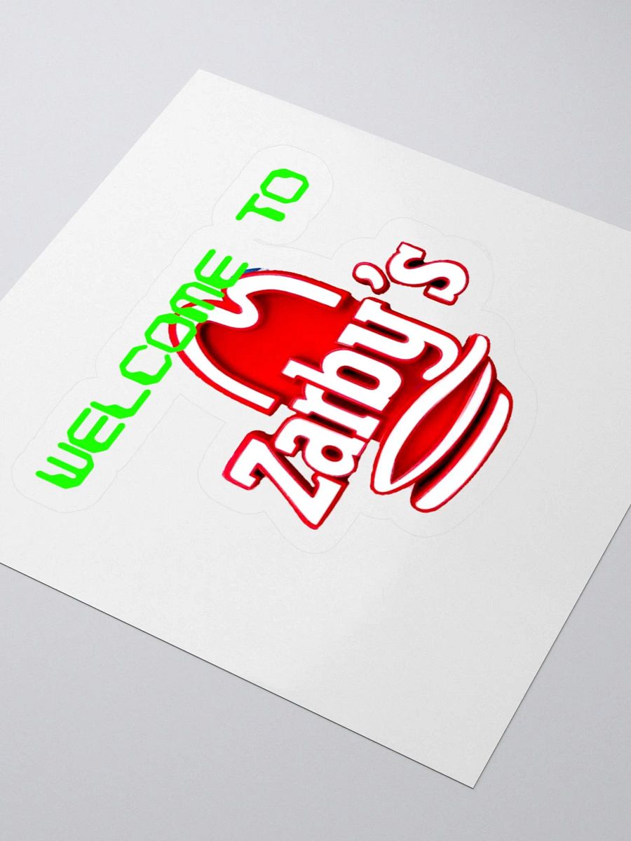 Welcome to Zarby's sticker product image (3)