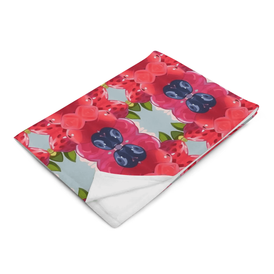 Berry Bliss Seamless Patterned Throw Blanket product image (4)