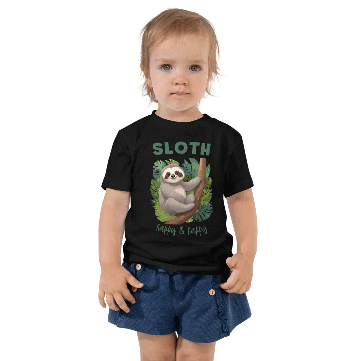 Happy Sloth Toddler T-Shirt product image (1)