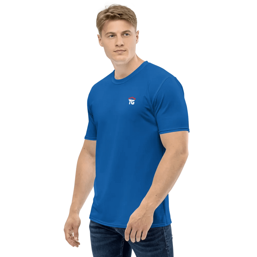 Men's TG Blue Crew Neck T-Shirt product image (3)