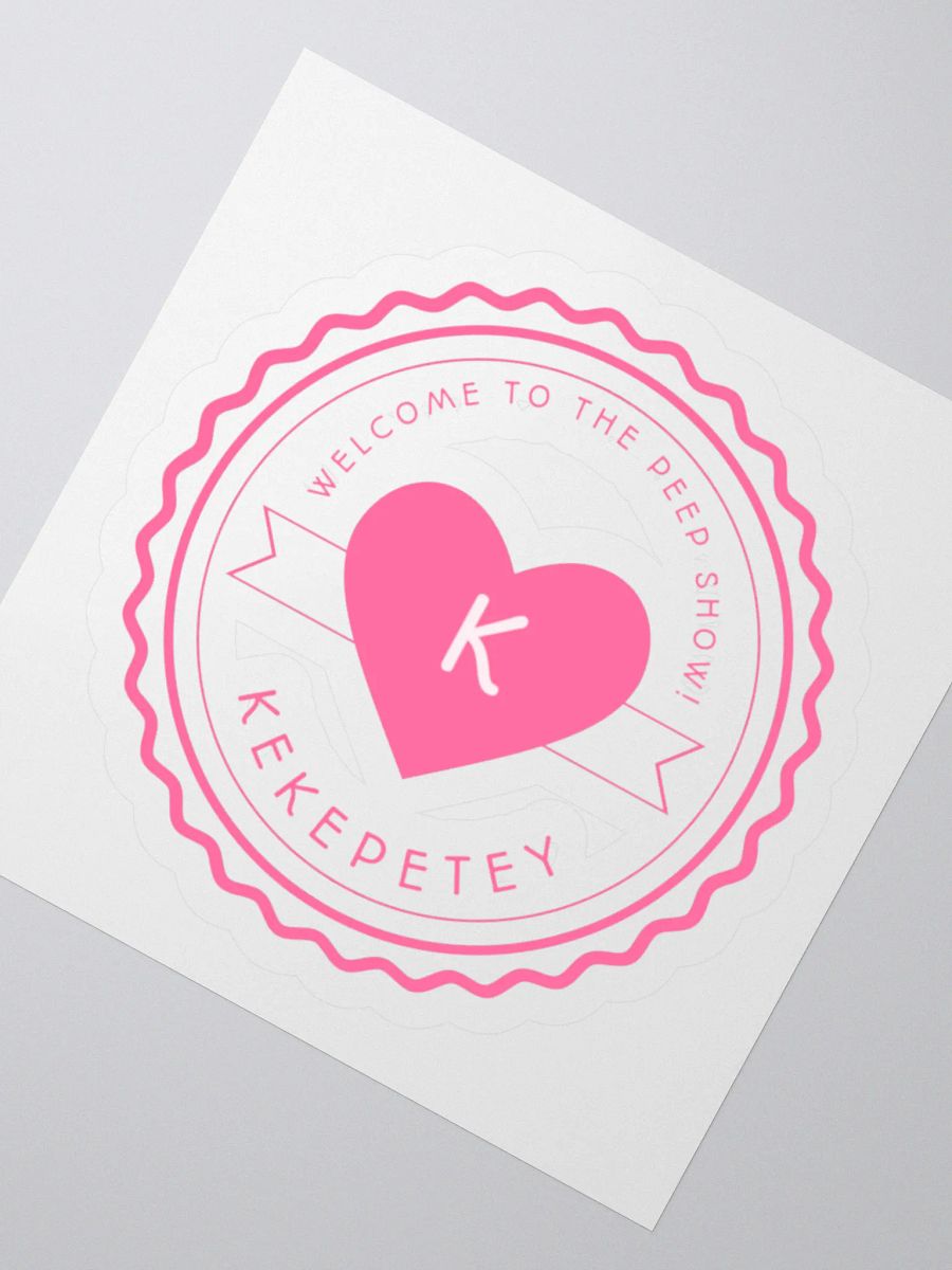 Kekepetey Logo Sticker - Pink product image (5)
