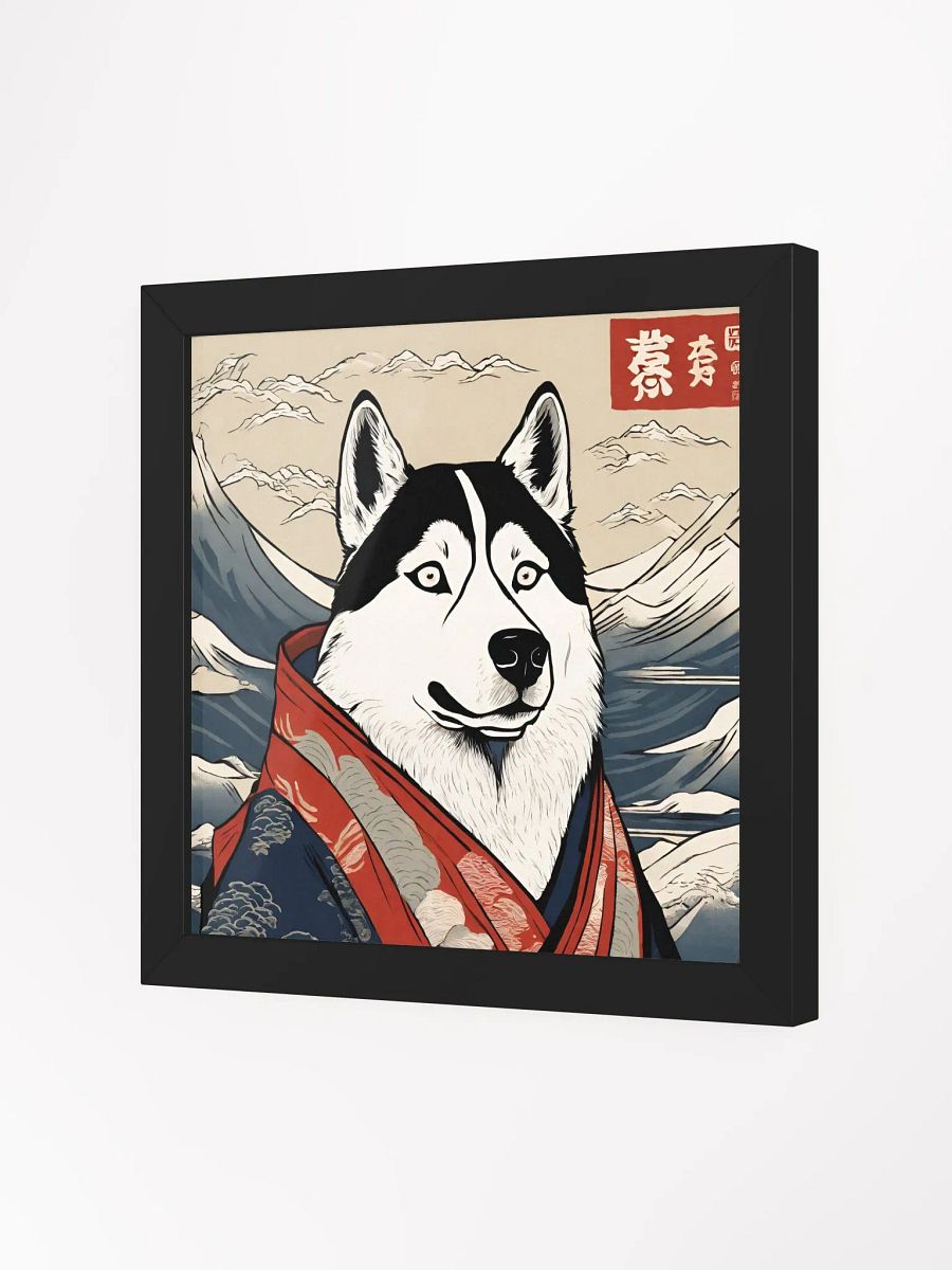 Husky Ukiyo-e style Framed High-Quality Poster product image (6)