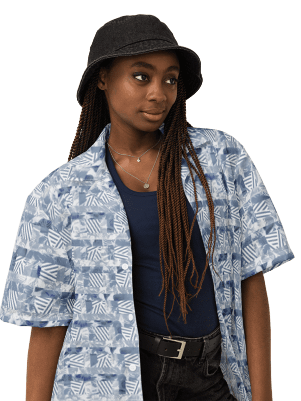 Blue Rainforest | Unisex Hawaiian Shirt product image (4)