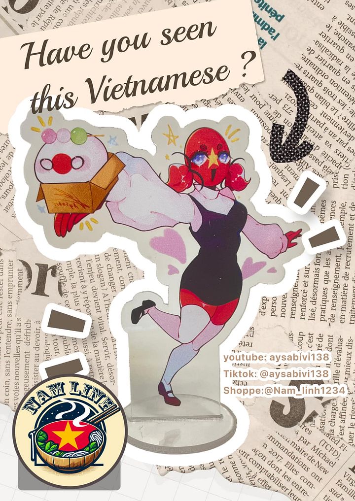 countryhumans vietnam standnee ( 6cm ) product image (1)