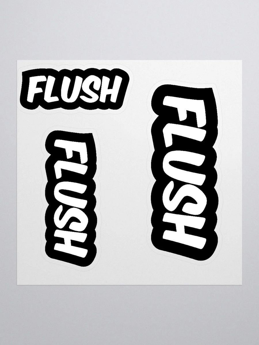 FLUSH 3 pack Kiss-cut stickers product image (1)