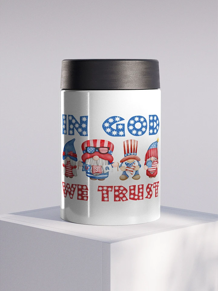 In God We Trust Stainless Steel Koozie product image (1)