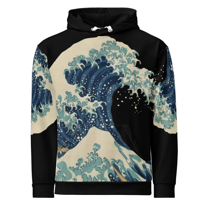 Under the Wave off Kanagawa All-Over Print Recycled Unisex Hoodie product image (1)
