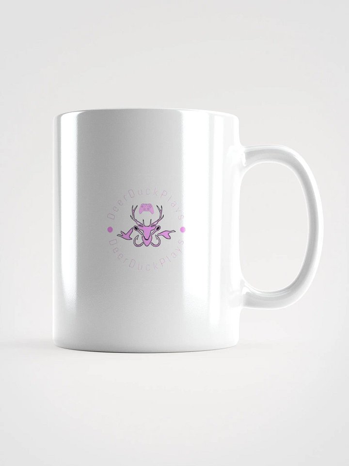 DeerDuckPlays Logo White Glossy Mug product image (3)