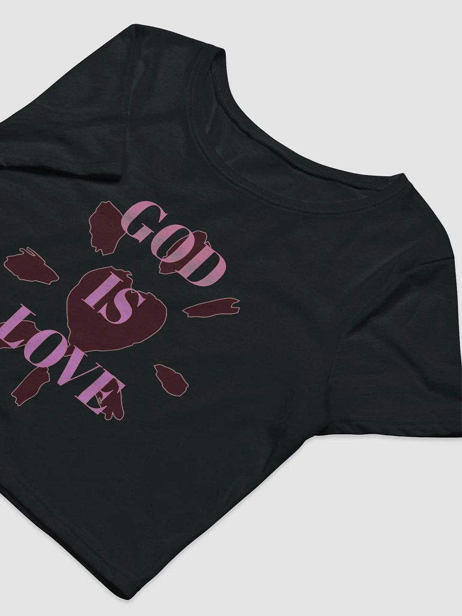 God is love-Bella Canvas Women's Crop Baby Tee product image (5)