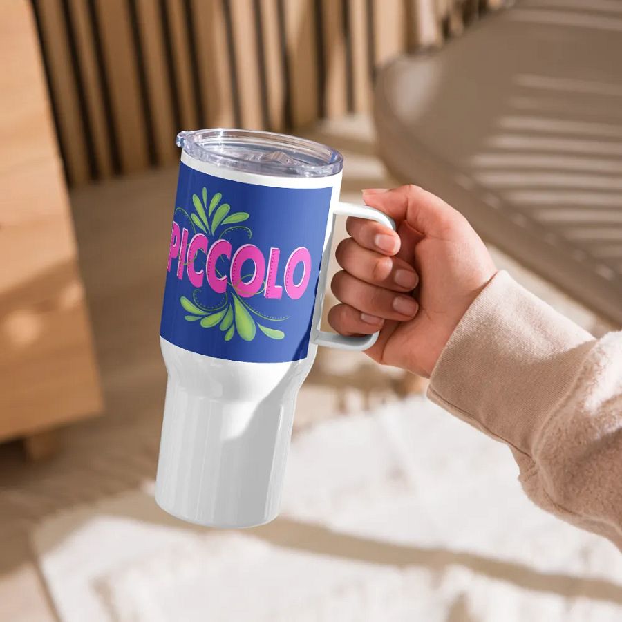 Flute Flourish Travel Mug with Handle - Piccolo product image (2)