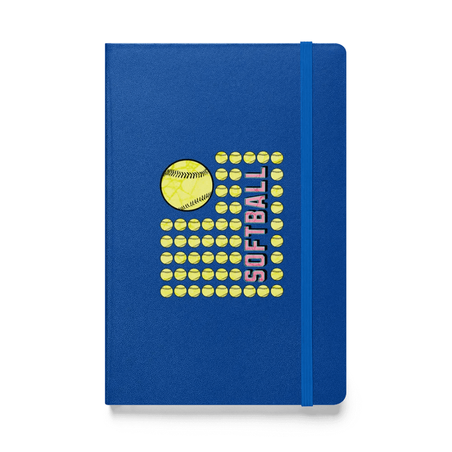US Flag Softball Fever Hardcover Journal product image (1)