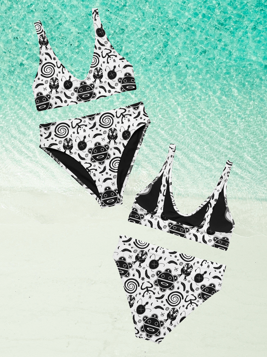 Traditional Taino Symbols High-Waisted Bikini Set product image (5)