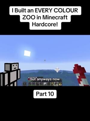 I built an every colour zoo in Minecraft hardcore! Watch the full video on YouTube at LockDownLife. Link in bio #Minecraft #minecrafthardore #lockdown #lockdownlife #zoo #everycolour #hardcore #built 