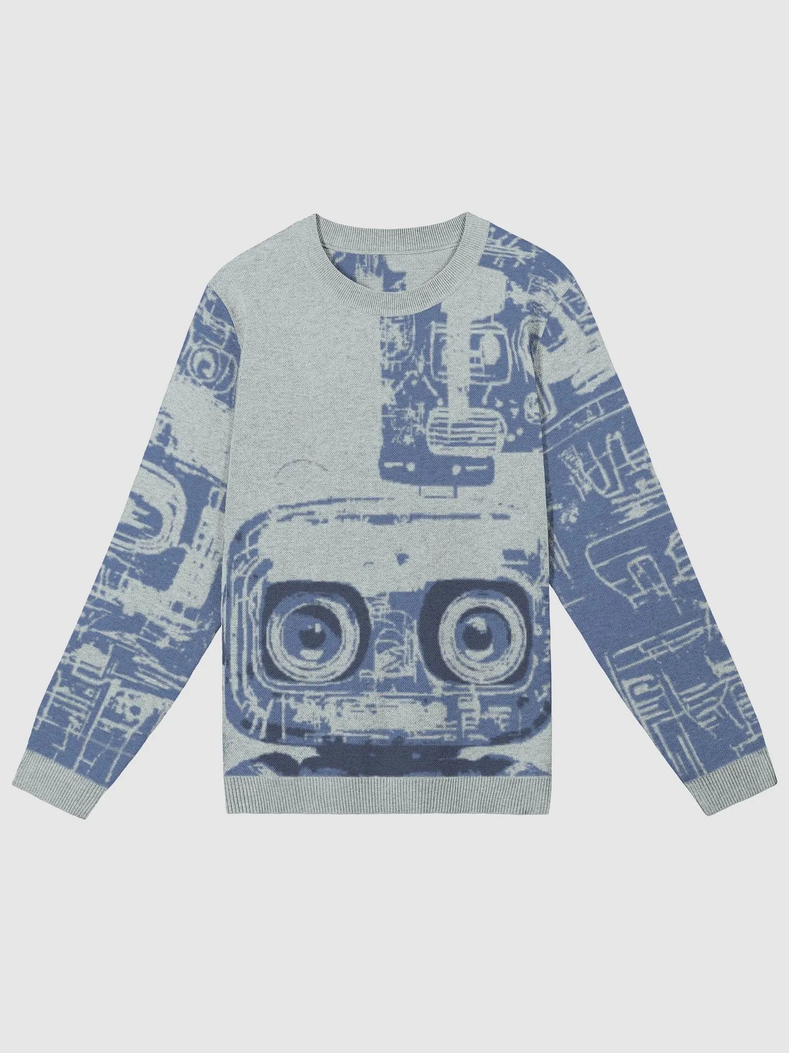 Denim St®èétwise Mechanical Graffiti Crewneck Sweater product image (1)