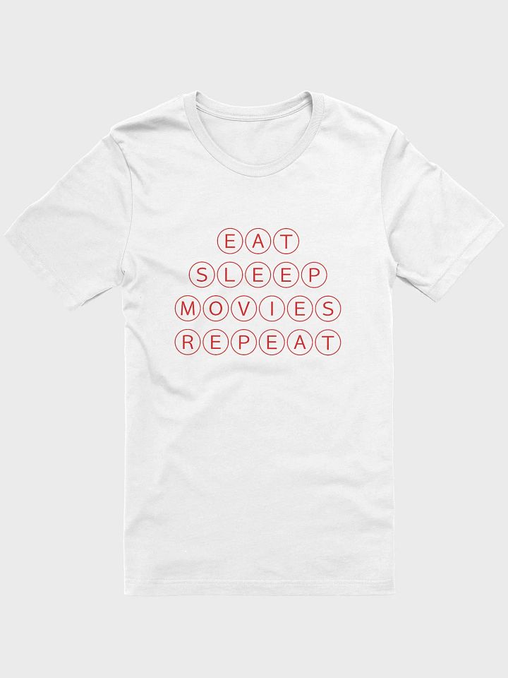 Eat Sleep Movies Repeat - Red Shirt product image (15)