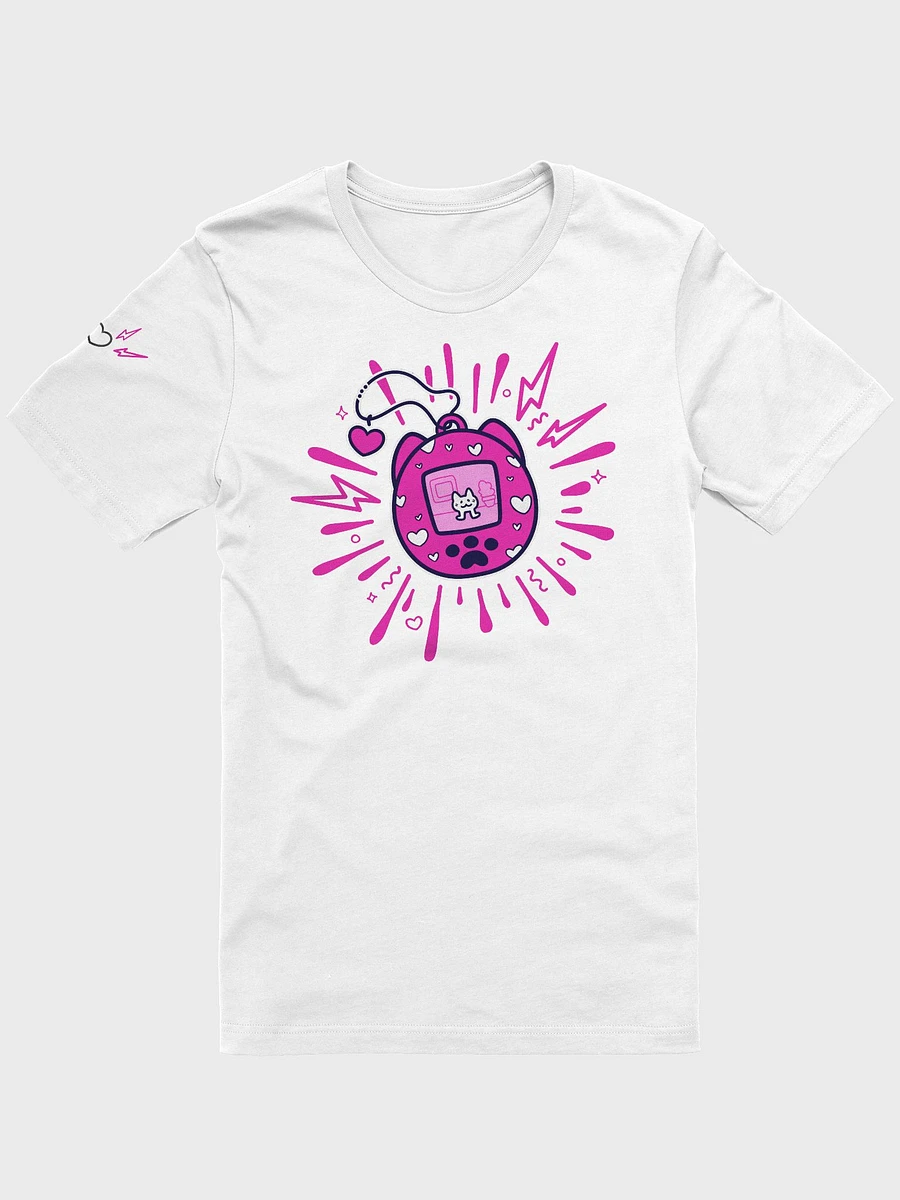 Lovely Digital Meow // T-Shirt - Neon Pink - Light Mode product image (1)
