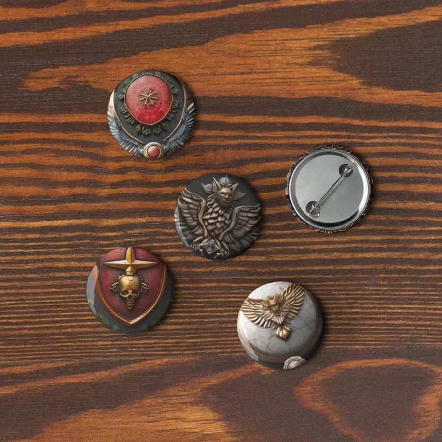 Winged Valor Pin Button Set product image (9)