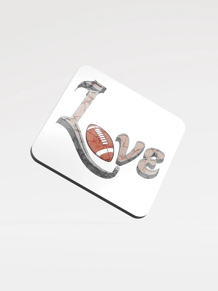 Love Football of the Game Cork Coaster product image (1)