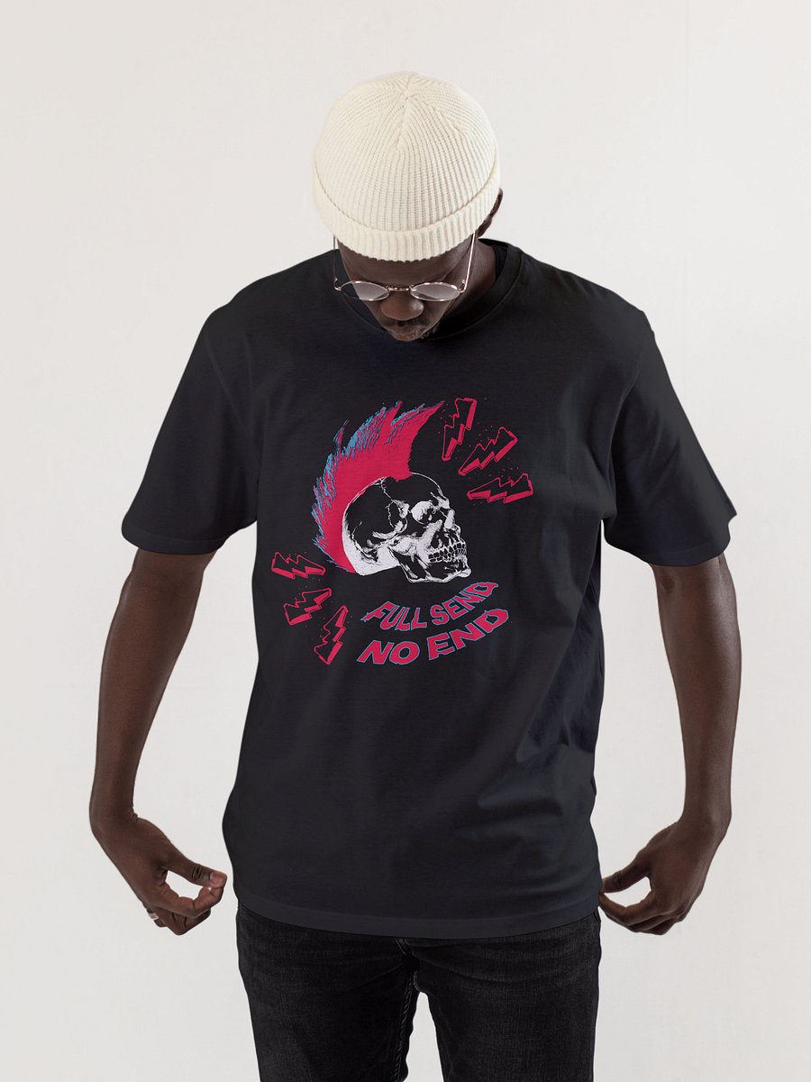 FULL SEND - NO END Black Tee Vs. 2 product image (11)