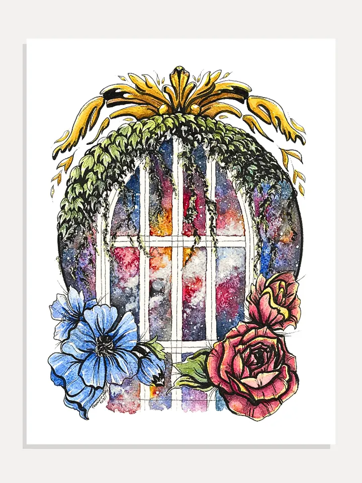 Galaxy Window Giclée Art Print product image (1)