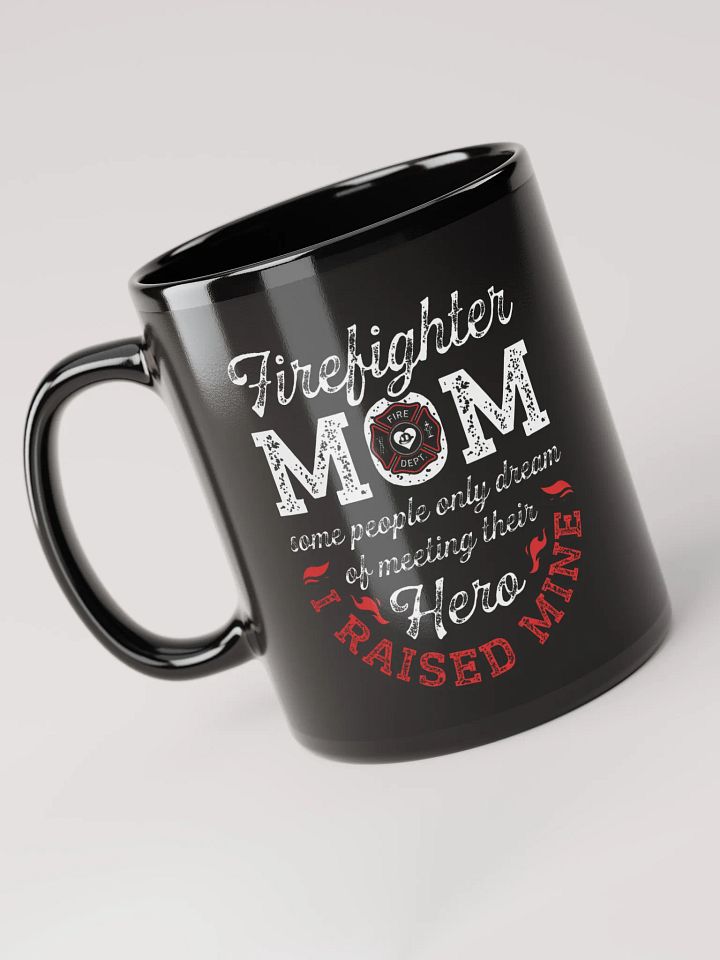 Firefighter Mom - Black Mug product image (1)