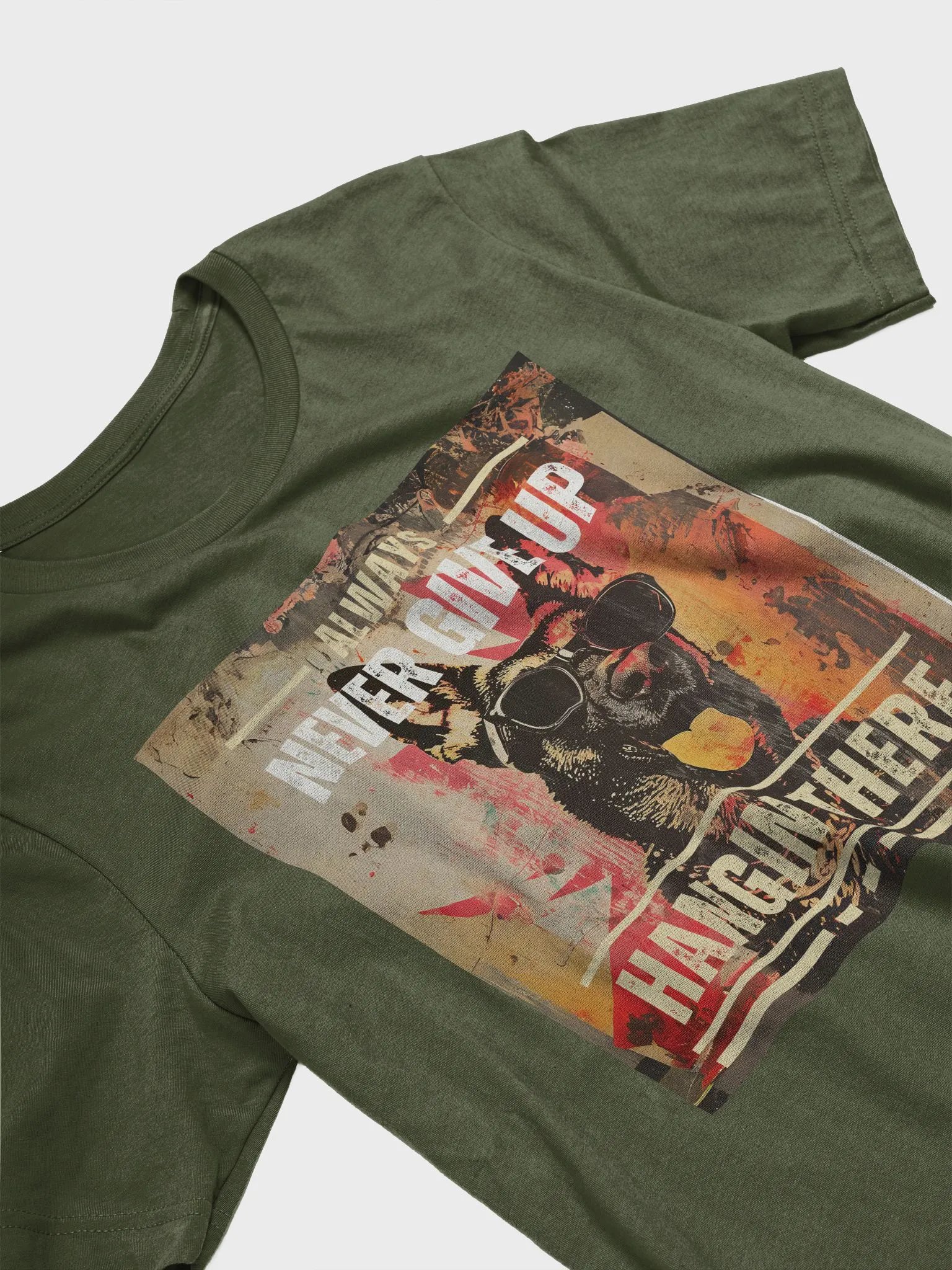 Hangin There German Shepherd Regular Fit T-shirt product image (4)