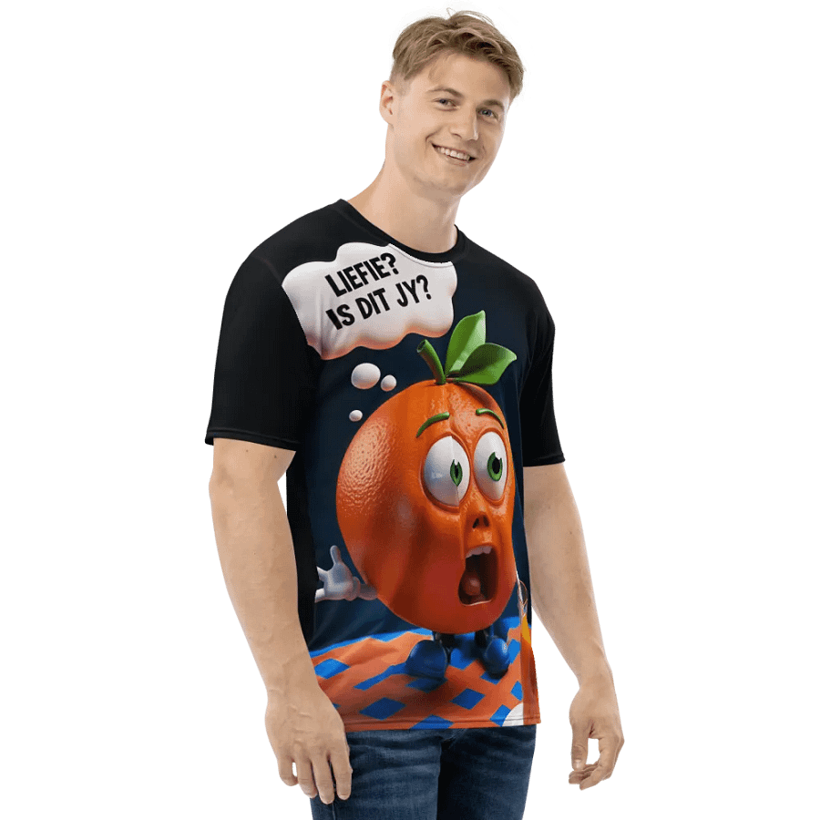 Surprised Orange All-Over Print T-Shirt - Unique & Funky Design product image (3)
