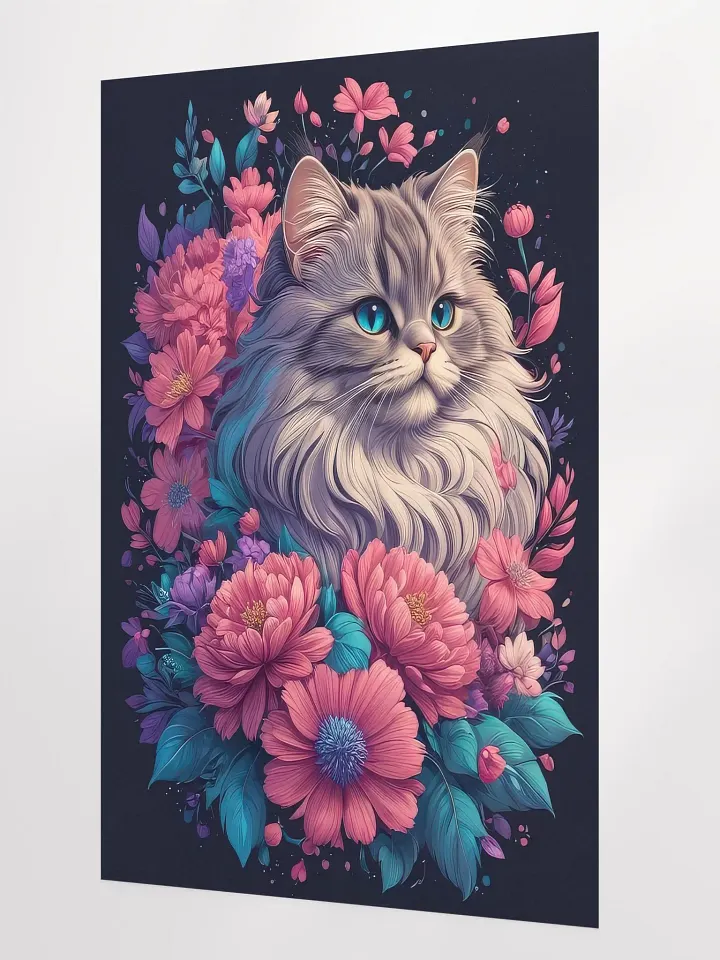 Flower Cat v2 - Poster - Large 24x36 Inches product image (2)