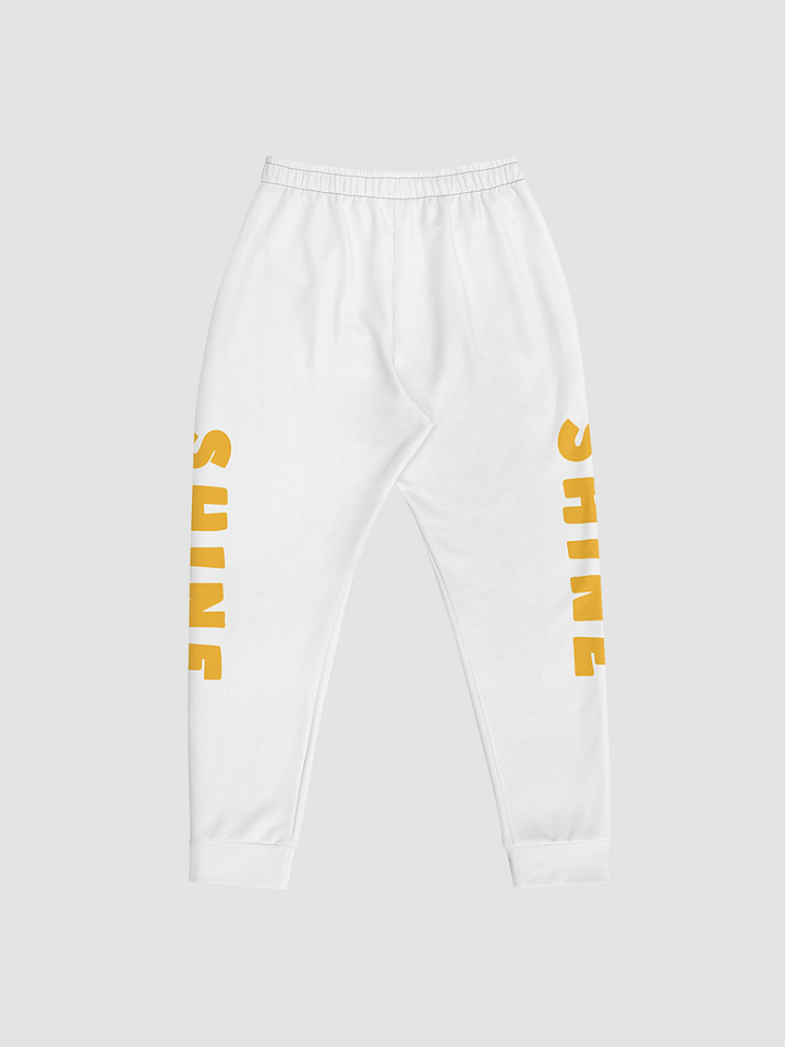 ✧SHINE✧ Unisex Fleece Sweatpants White product image (1)