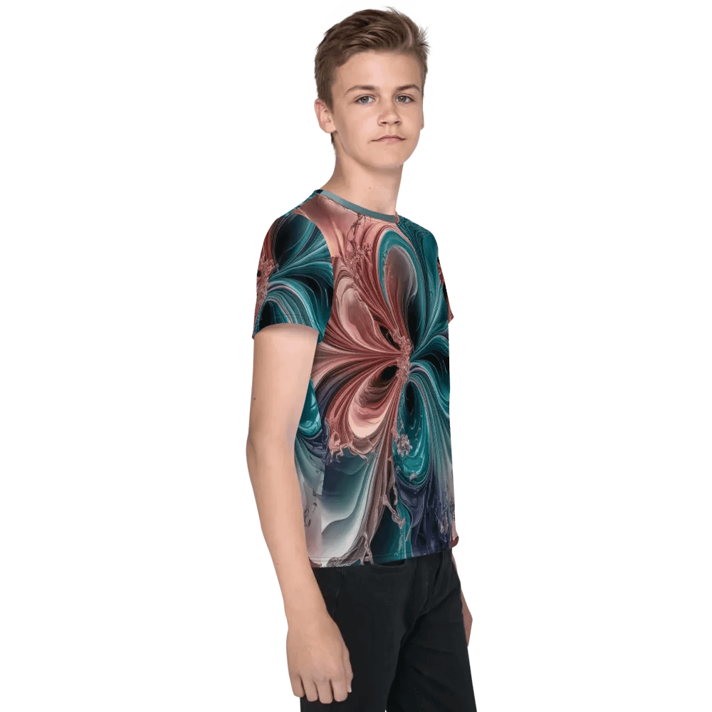 Liquid Color PT, Unisex Youth Crew Neck T-Shirt product image (4)