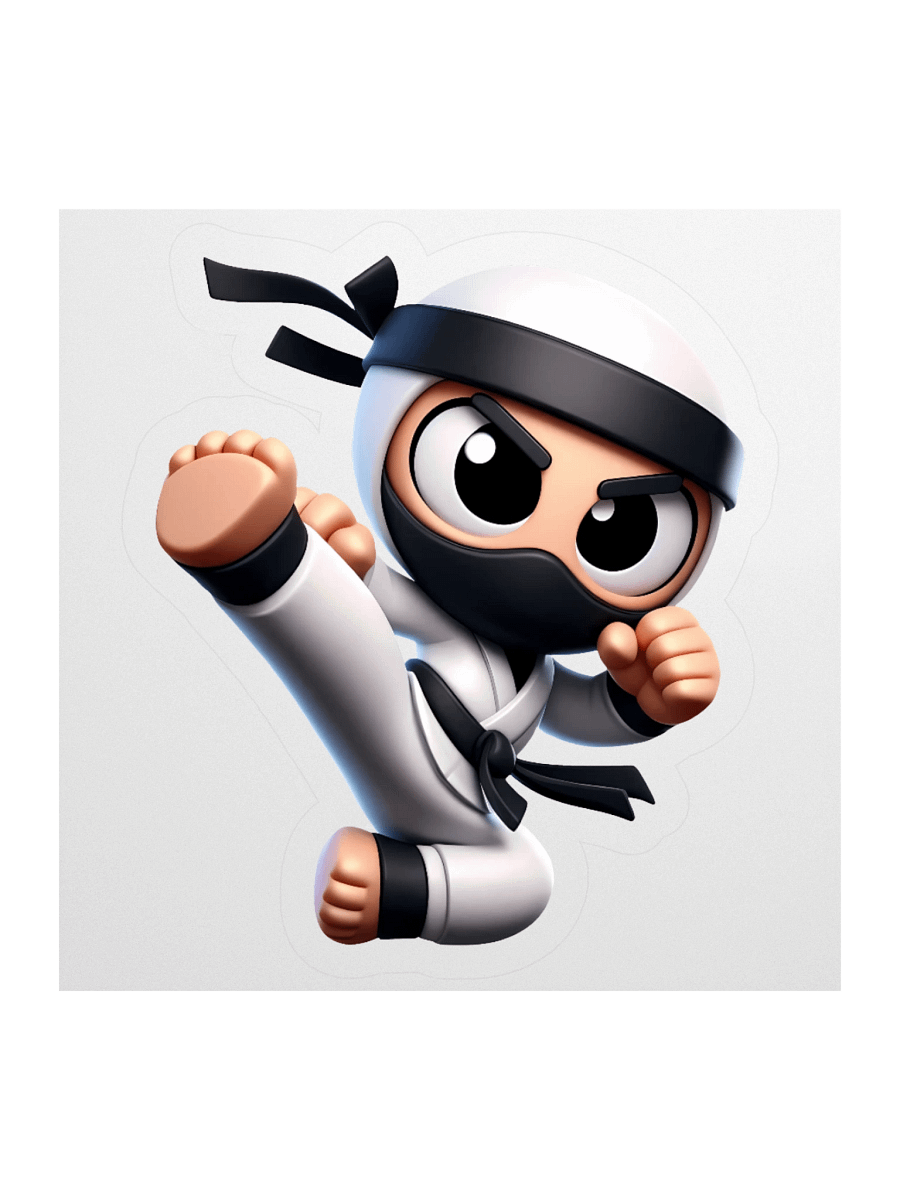 Cute Ninja Sticker v1 product image (2)