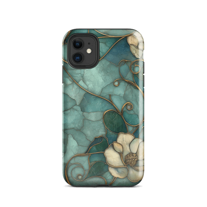 Golden Filigree Floral iPhone Tough Case product image (24)
