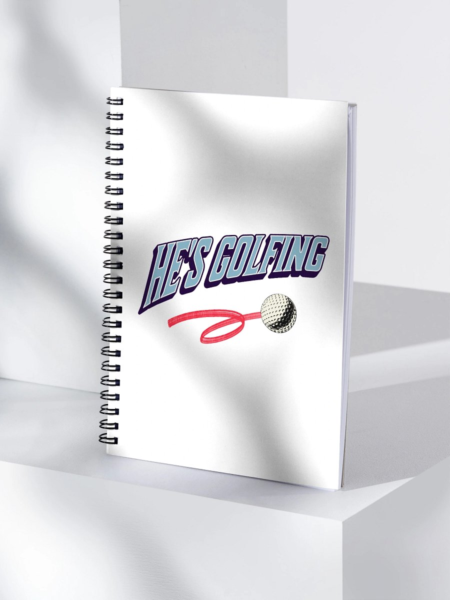 Hes Golfing Dynamic Motion Spiral Notebook product image (1)