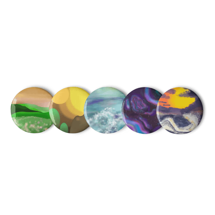 Landscape Illustration Pin Set product image (1)