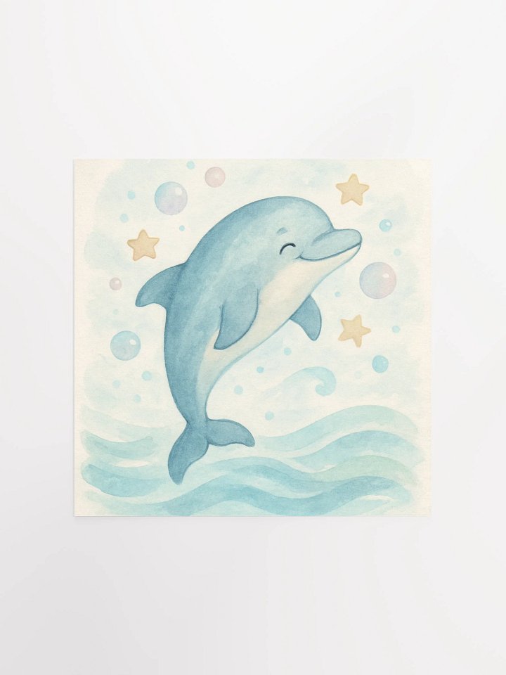 Gentle Baby Bison Vibrant Matte Poster Print product image (1)