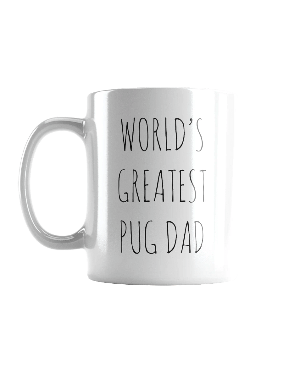 World's Greatest Pug Dad Minimalist Rustic Chic Mug product image (3)