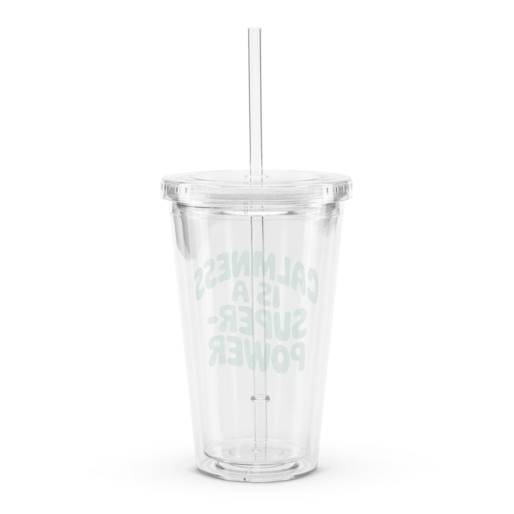 Calmness Is a Superpower Plastic Tumbler product image (2)