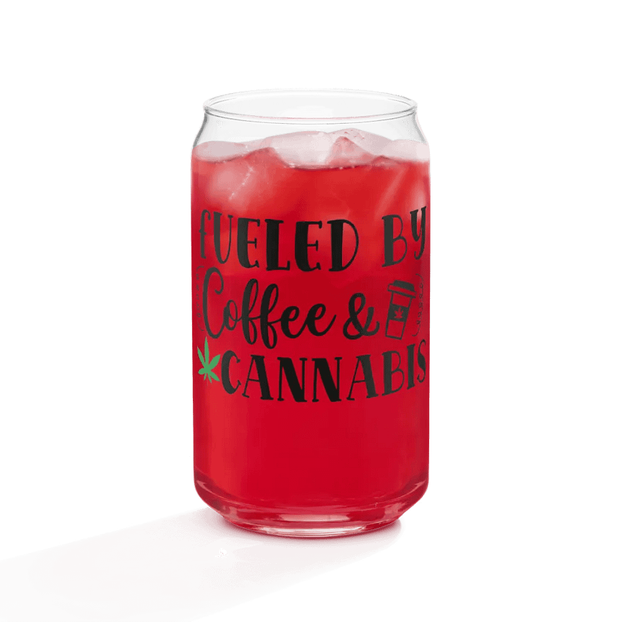 'Fueled by Coffee & Cannabis' Glass product image (8)