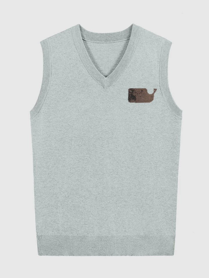 Knit Vest - Yoongi's cutting board whale - BTS VLOG SUGA product image (2)