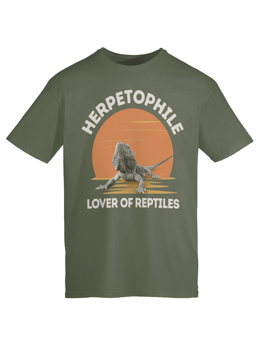 Retro Sunset Herpetophile T-Shirt | Bearded Dragon Reptile Lover Gift Tee product image (134)