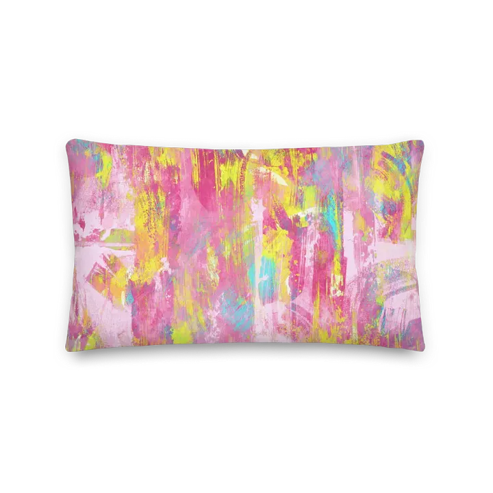 Summer Pink Painted Premium Pillow product image (2)