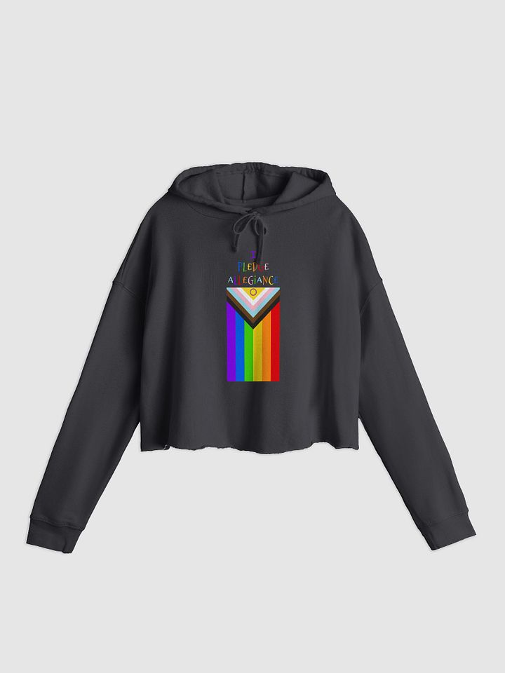 I Pledge Allegiance (Progress Flag) Crop Hoodie product image (1)