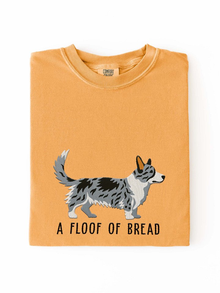 A Floof of Bread T-Shirt(Embroidered) of a Cardigan Welsh Corgi(Blue Merle) product image (1)